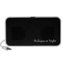 Michigan at Night Laptop Speakers
