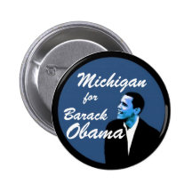 Michigan for Barack Obama Buttons