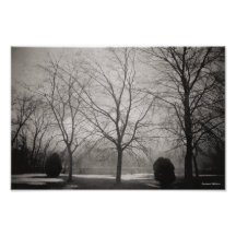 Michigan Winter River Scene Photograph