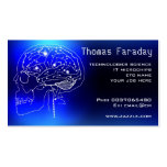 microchip circuits brain technology business card