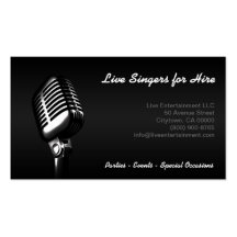 "Microphone" Business Card