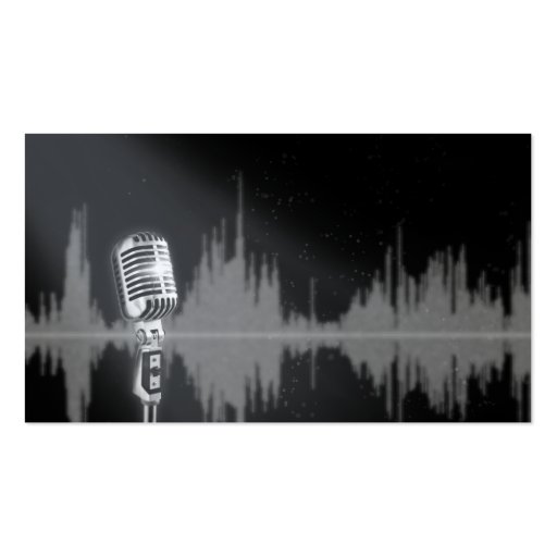 Microphone check 1,2,1,2.............. business card templates