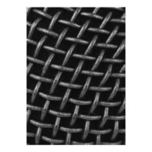 Microphone Grid Background Invitations