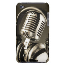 Microphone & Headphone Case Cover Barely There iPod Case