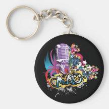 Microphone ~ Mike Audio Sing Singing Music Key Chains