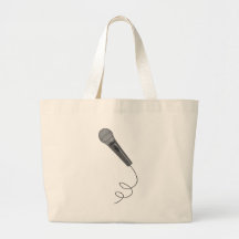 Microphone Mike ~ Audio Sound Music Tote Bags