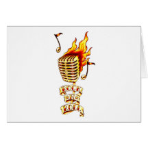 Microphone on fire cards