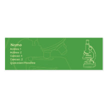 Microscope - Skinny Business Card Template