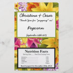 Microwave Popcorn Wrapper Hawaiian Colorful Exotic Flyer Design