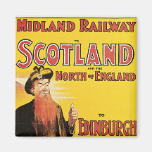 Midland Railway to Scotland Refrigerator Magnet