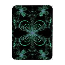 Midnight Firefly Ballet Fractal Flexible Magnets