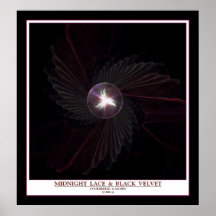 MIDNIGHT LACE & BLACK VELVET POSTER