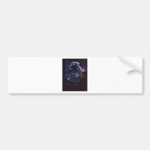Midnight Leopard Portrait Bumper Sticker