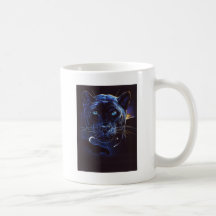 Midnight Leopard Portrait Coffee Mug