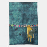 Midnight Moonlight Aoudad Mojo Kitchen Towel