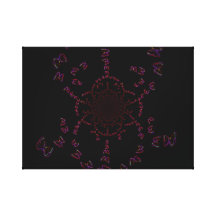 "Midnight Multiplying Butterflies" Gallery Wrap Canvas