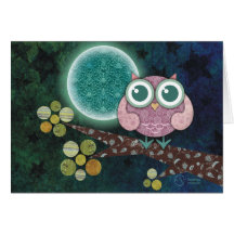 Midnight Owl Greeting Cards