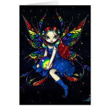 "Midnight Rainbow" Greeting Card