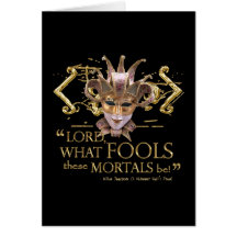 Midsummer Night's Dream Quote (Gold Version) Greeting Cards