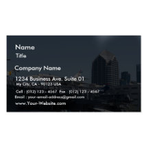 Midway Aircraft Carrier Docked In San Diego Business Cards