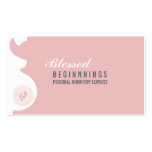 MIDWIFE BUSINESS CARD :: pregnant belly baby feet