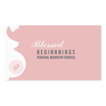 MIDWIFE BUSINESS CARD :: pregnant belly baby feet