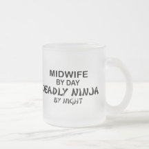 Midwife Deadly Ninja by Night Mugs