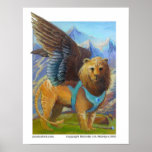 Mighty Flionsteed - Fantasy Art Poster