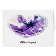 MIKROS IMPACT LIZARD ON RIPPLE LEAF NOTE CARD