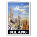 Milano Italy Vintage Travel Card
