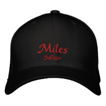 Miles Name Cap / Hat Embroidered Hat