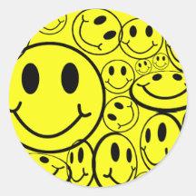 MILES OF SMILES ROUND STICKERS