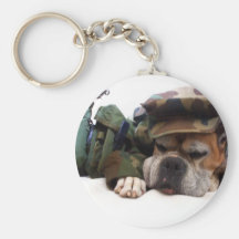 Military boxer keychain