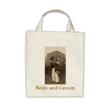 Military Bride and Groom Canvas Bags