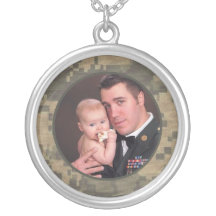 Military Camouflage Custom Photo Pendants