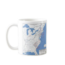 Military Campaigns of the American Revolution Mug