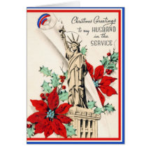 Military Christmas Vintage Card