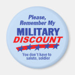 MILITARY DISCOUNT Magnet
