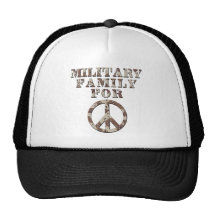 Military Family for Peace Mesh Hats