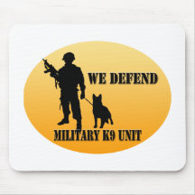 Military K9 Unit Mouse Pads