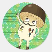 Military mushroom sticker