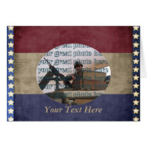 Military Photo Frame Card - Customisable