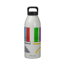 Military style medals reusable water bottles