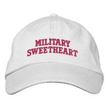 Military Sweetheart Embroidered Hats