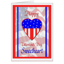 Military Sweetheart Valentine's Day Card