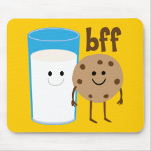 Milk And Cookies BFF Mousepads