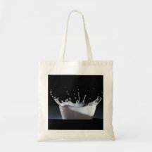 Milk Drop Canvas Bag
