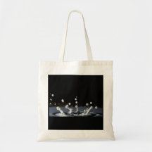 Milk Drop Tote Bags