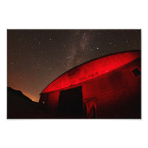 Milky Way over Abandoned Hanger Art Photo
