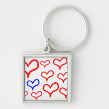 Millions of hearts keychain